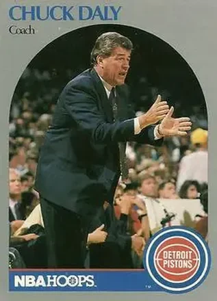 1990-91 Hoops #312 - Chuck Daly - Detroit Pistons 1990-91 Hoops #312 - Chuck Daly - Detroit Pistons