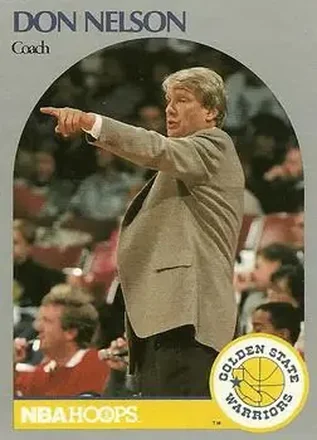 1990-91 Hoops #313 - Don Nelson - Golden State Warriors