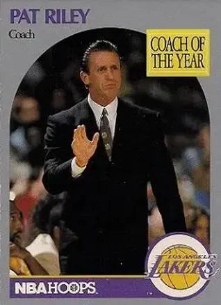1990-91 Hoops #317 - Pat Riley - Los Angeles Lakers