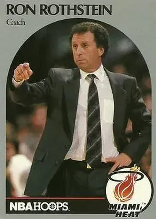 1990-91 Hoops #318 - Ron Rothstein - Miami Heat
