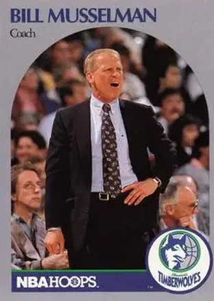 1990-91 Hoops #320 - Bill Musselman - Minnesota Timberwolves