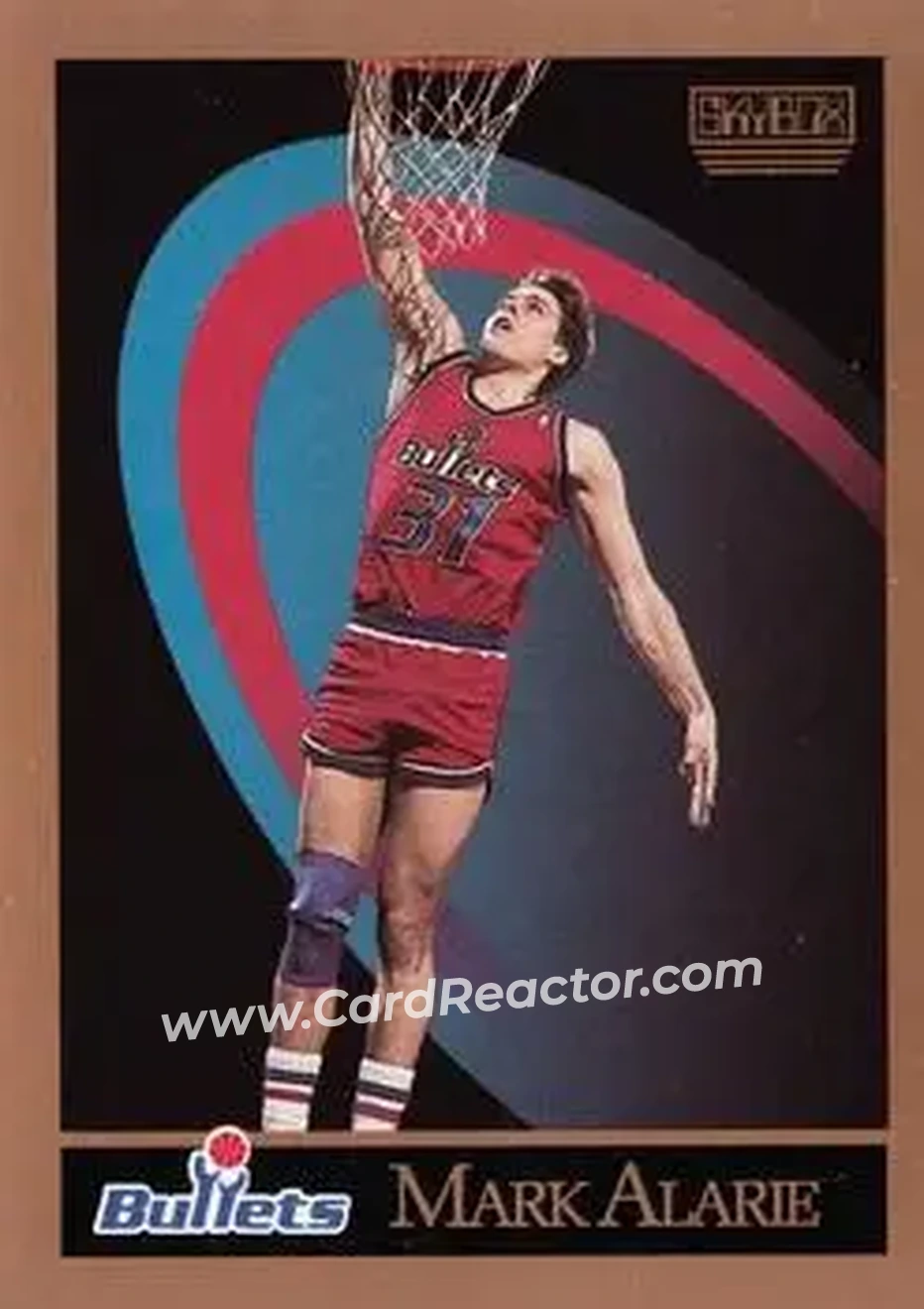 1990-91 SkyBox #285 - Mark Alarie - Washington Bullets - Front
