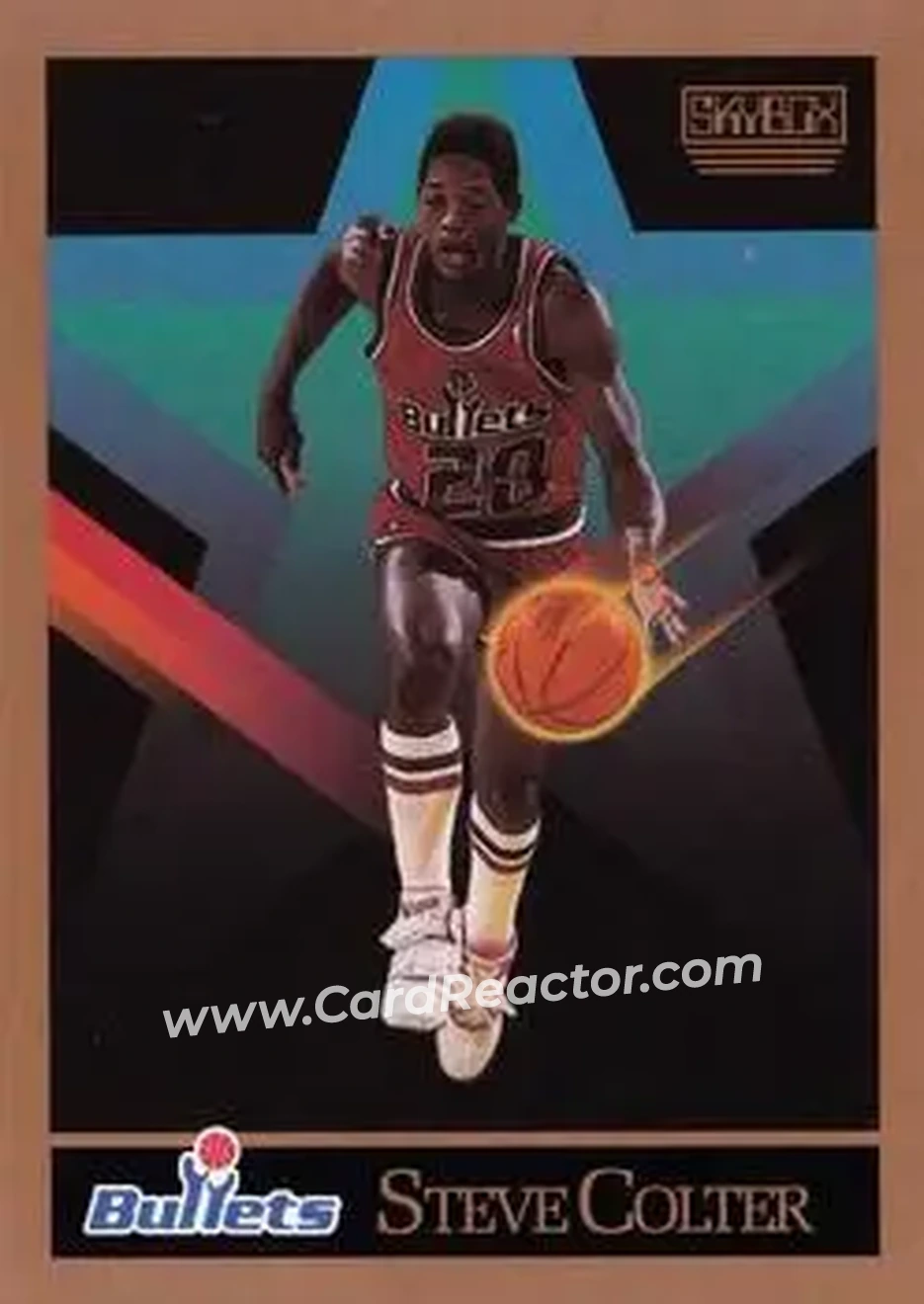 1990-91 SkyBox #286 - Steve Colter - Washington Bullets - Front