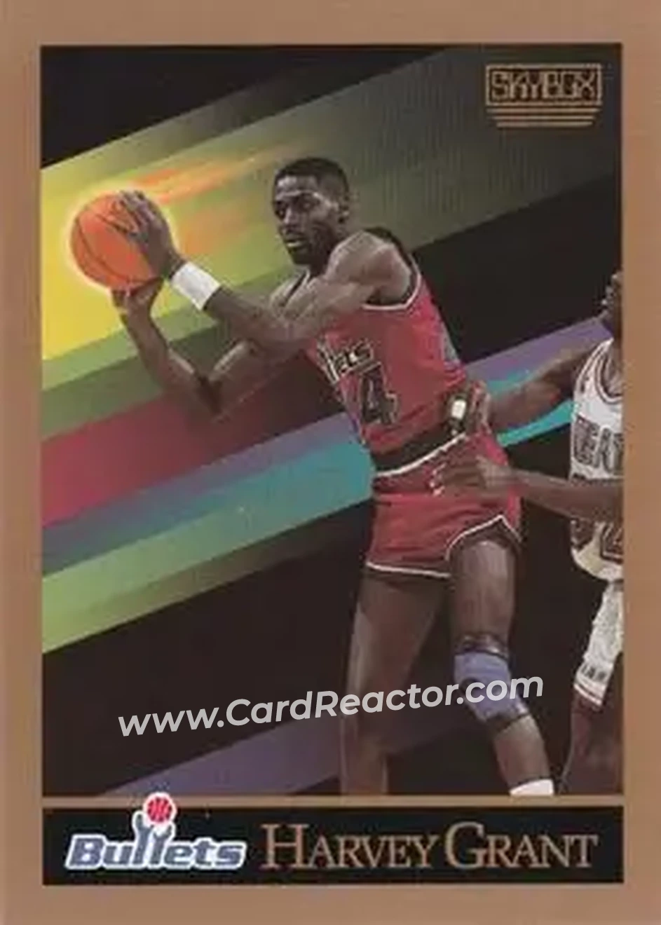 1990-91 SkyBox #288 - Harvey Grant - Washington Bullets - Front