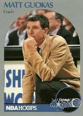 1990-91 Hoops #323 - Matt Guokas - Orlando Magic