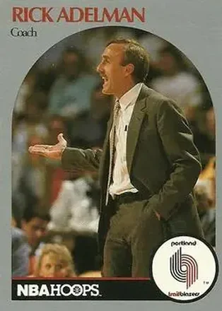 1990-91 Hoops #326 - Rick Adelman - Portland Trail Blazers 1990-91 Hoops #326 - Rick Adelman - Portland Trail Blazers
