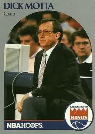 1990-91 Hoops #327 - Dick Motta - Sacramento Kings