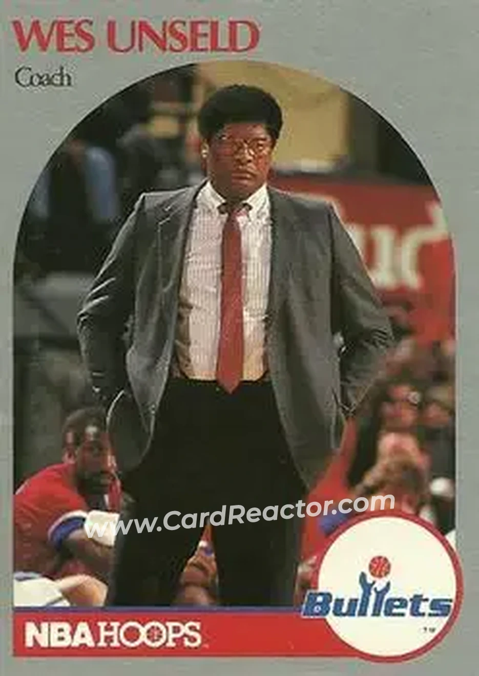 1990-91 Hoops #331 - Wes Unseld - Washington Bullets - Front
