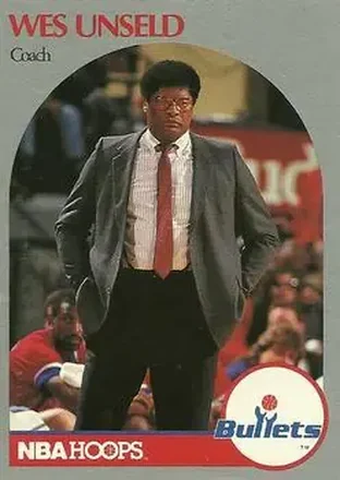 1990-91 Hoops #331 - Wes Unseld - Washington Bullets