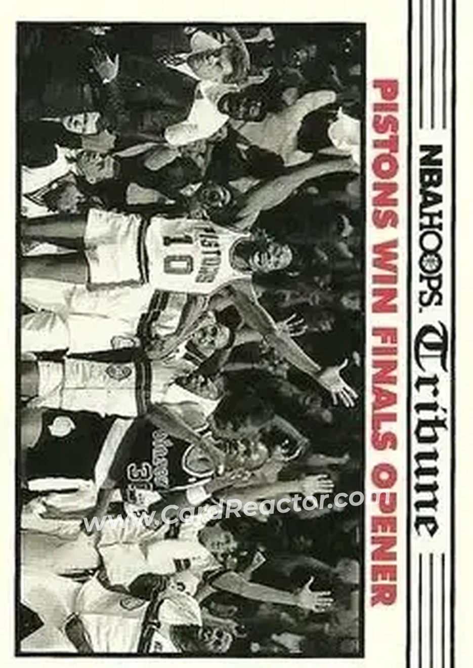 1990-91 Hoops #337 - Card #337 - Detroit Pistons - Front