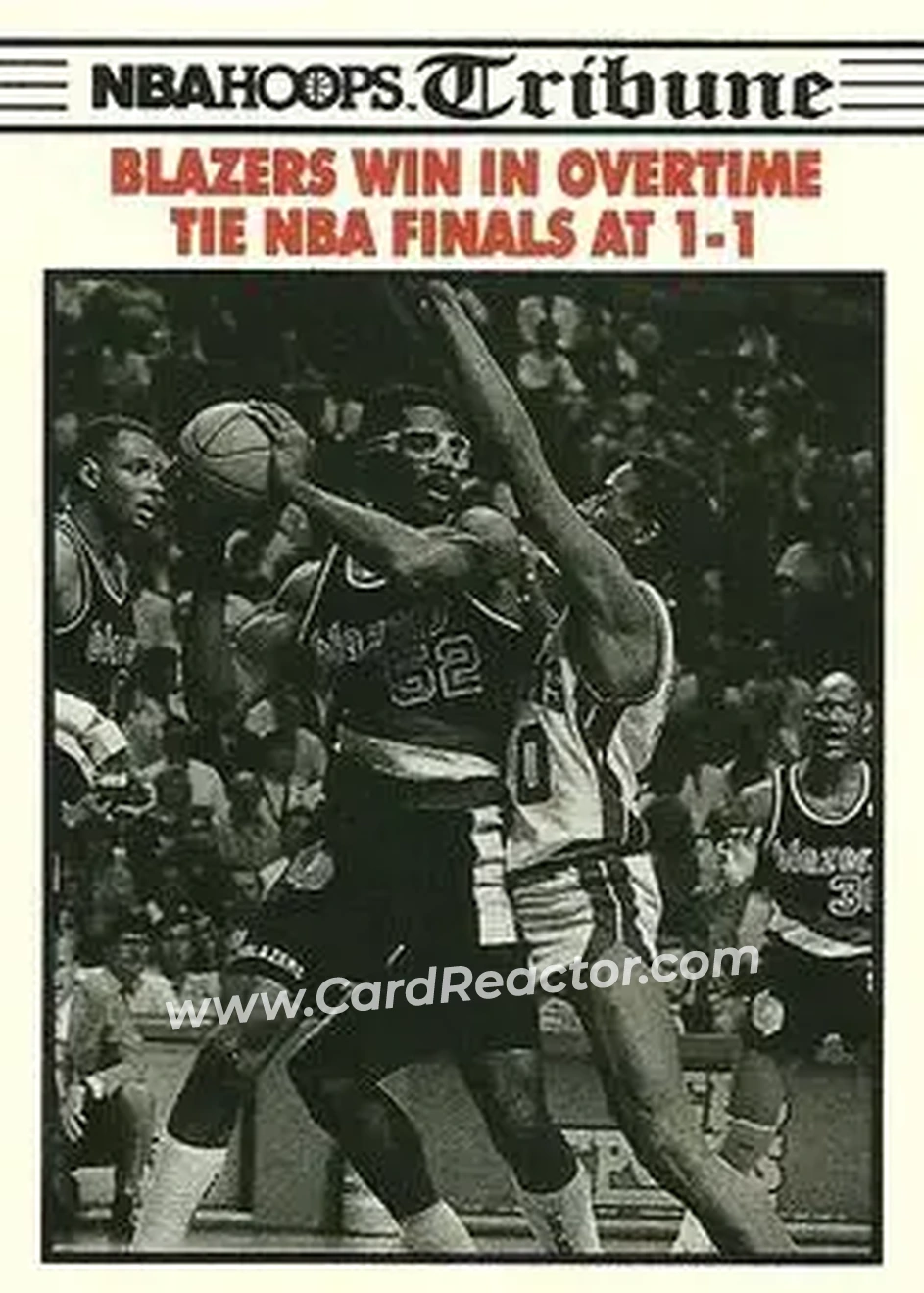 1990-91 Hoops #338 - Card #338 - Portland Trail Blazers - Front 1990-91 Hoops #338 - Card #338 - Portland Trail Blazers - Front