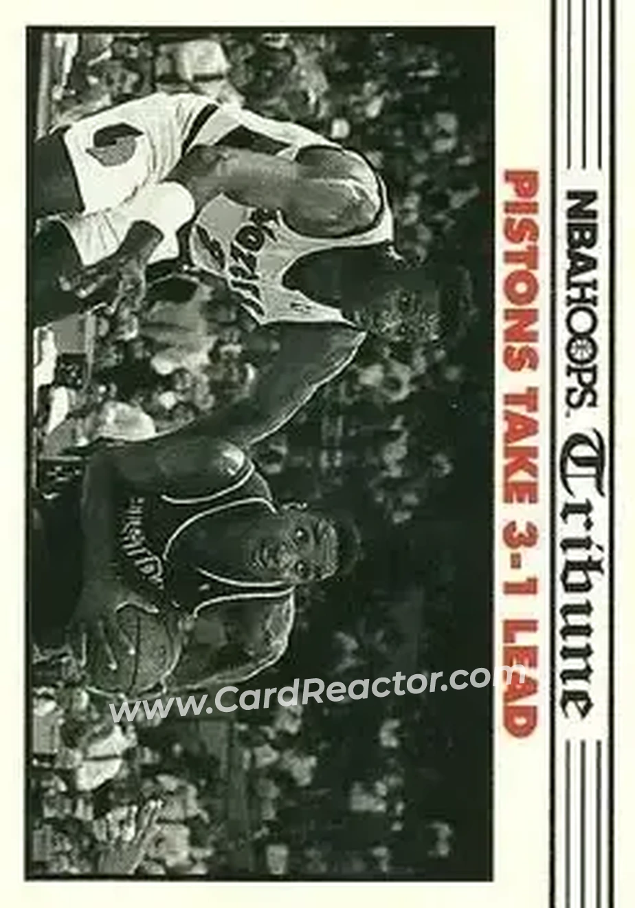 1990-91 Hoops #340 - Card #340 - Detroit Pistons - Front 1990-91 Hoops #340 - Card #340 - Detroit Pistons - Front