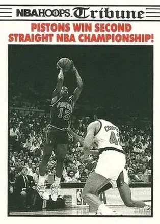 1990-91 Hoops #341 - Card #341 - Detroit Pistons