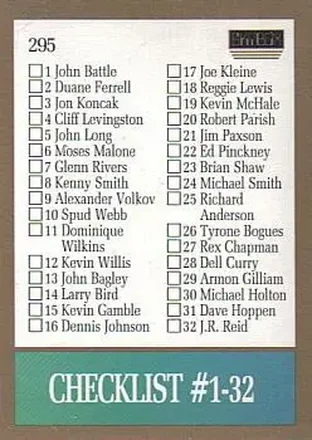 1990-91 SkyBox #295 - Card #295