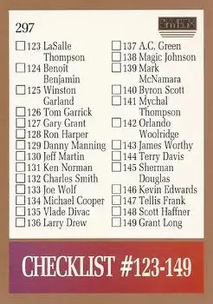1990-91 SkyBox #297 - Card #297