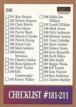 1990-91 SkyBox #298 - Card #298