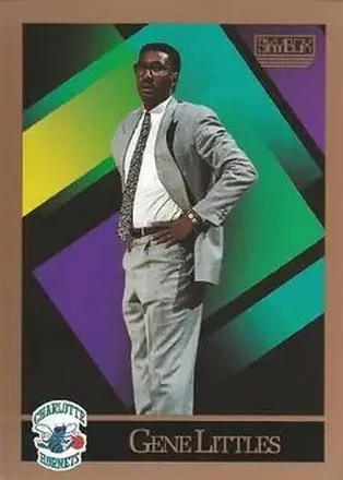 1990-91 SkyBox #303 - Gene Littles - Charlotte Hornets