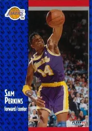 1991-92 Fleer #101 - Sam Perkins - Los Angeles Lakers