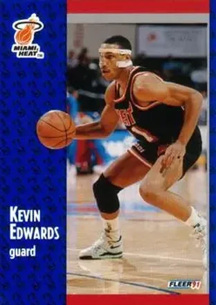 1991-92 Fleer #108 - Kevin Edwards - Miami Heat