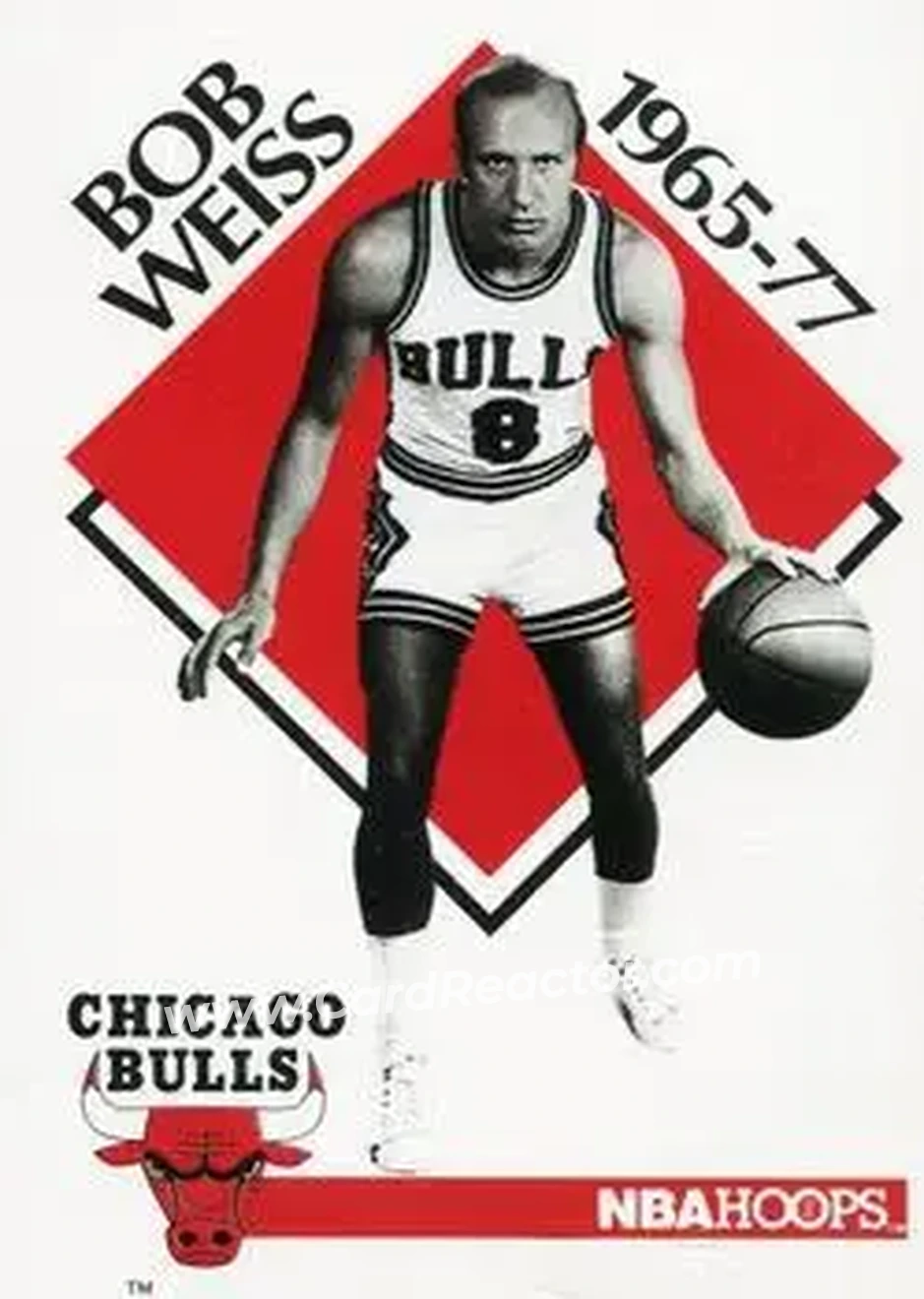 1990-91 Hoops #346 - Bob Weiss - Front