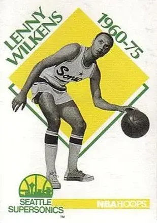 1990-91 Hoops #349 - Lenny Wilkens