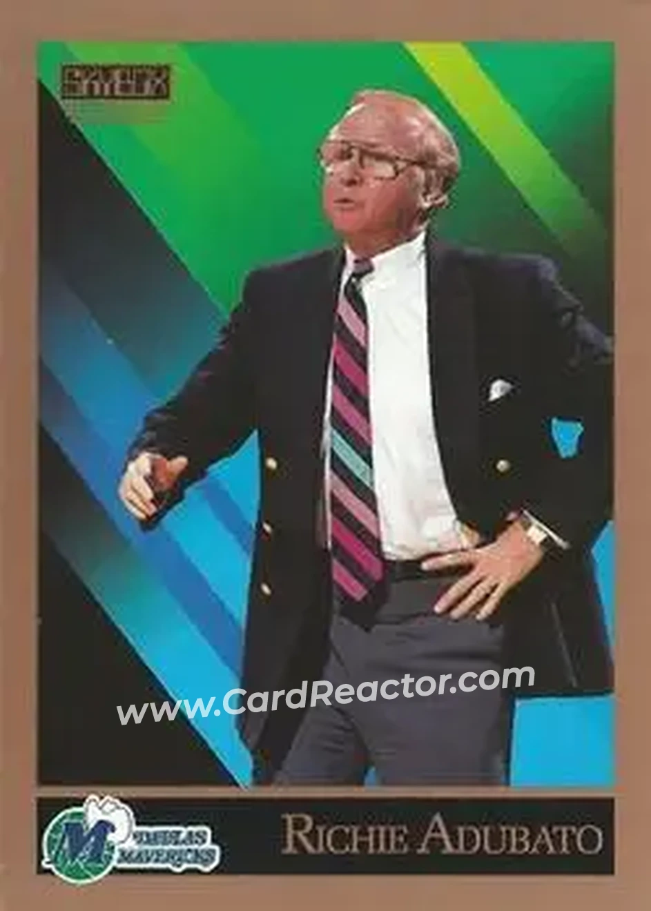 1990-91 SkyBox #306 - Richie Adubato - Dallas Mavericks - Front 1990-91 SkyBox #306 - Richie Adubato - Dallas Mavericks - Front