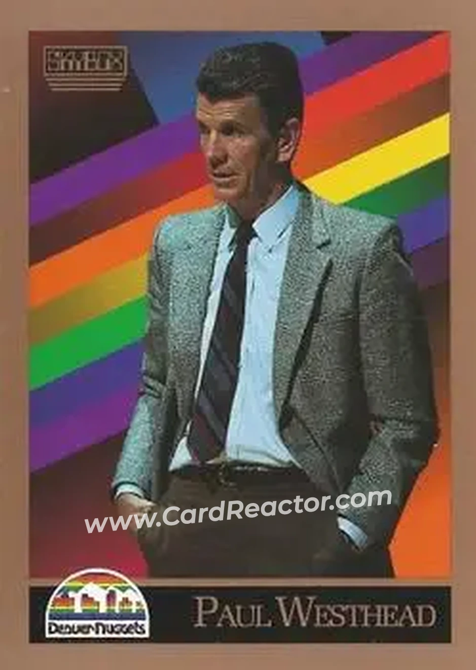 1990-91 SkyBox #307 - Paul Westhead - Denver Nuggets - Front