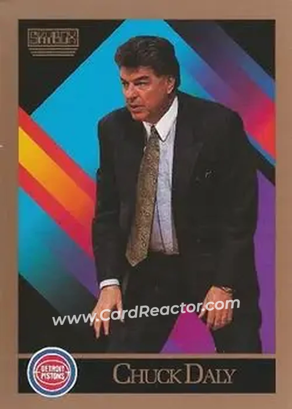 1990-91 SkyBox #308 - Chuck Daly - Detroit Pistons - Front 1990-91 SkyBox #308 - Chuck Daly - Detroit Pistons - Front