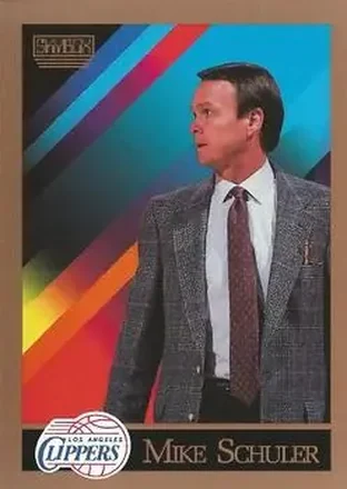 1990-91 SkyBox #312 - Mike Schuler - Los Angeles Clippers