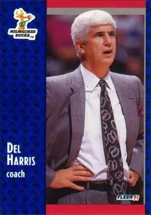 1991-92 Fleer #115 - Del Harris - Milwaukee Bucks