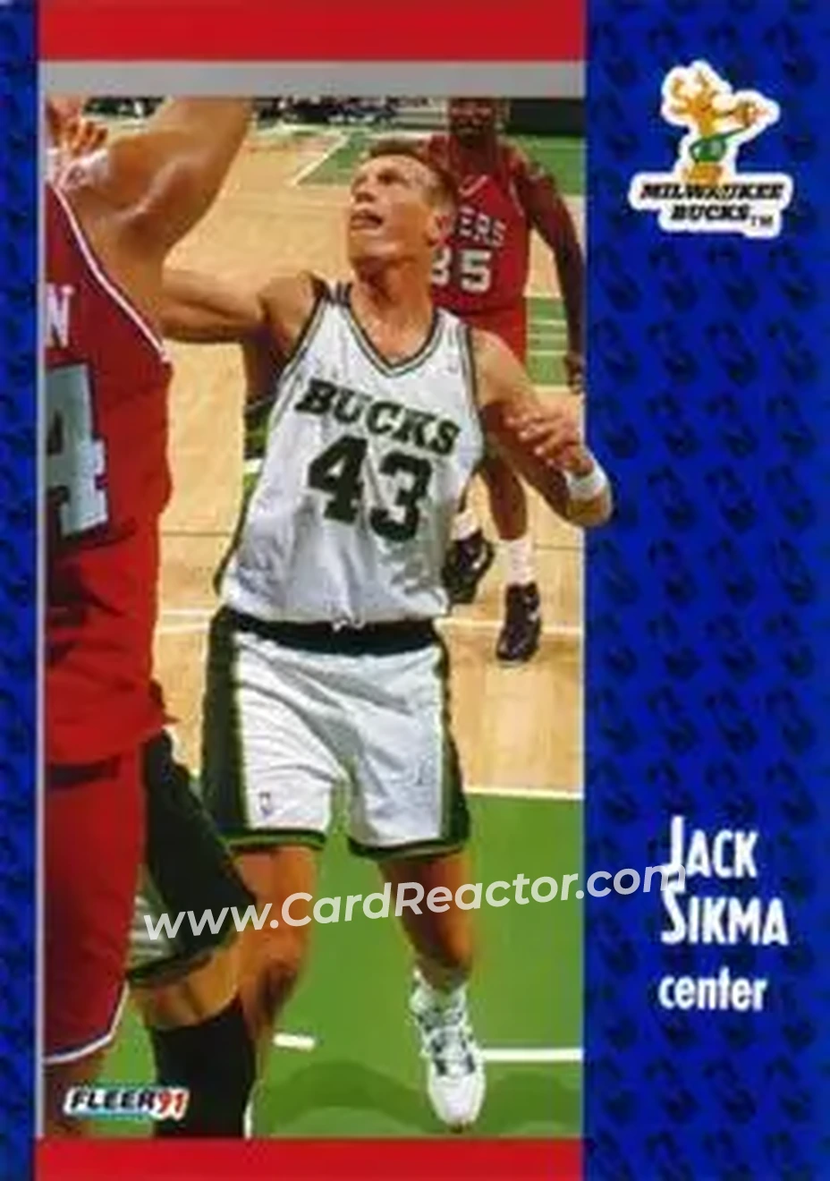 1991-92 Fleer #120 - Jack Sikma - Milwaukee Bucks - Front