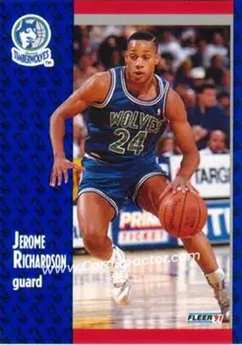1991-92 Fleer #125 - Pooh Richardson - Minnesota Timberwolves - Front 1991-92 Fleer #125 - Pooh Richardson - Minnesota Timberwolves - Front