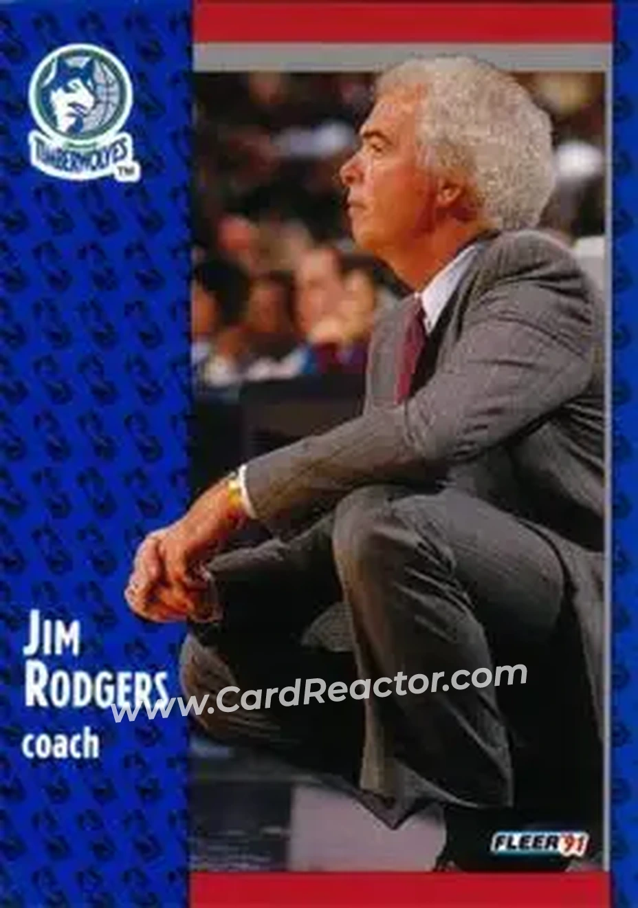 1991-92 Fleer #126 - Jimmy Rodgers - Minnesota Timberwolves - Front 1991-92 Fleer #126 - Jimmy Rodgers - Minnesota Timberwolves - Front