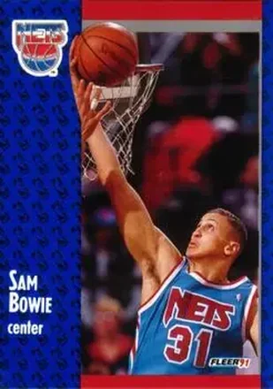 1991-92 Fleer #129 - Sam Bowie - New Jersey Nets