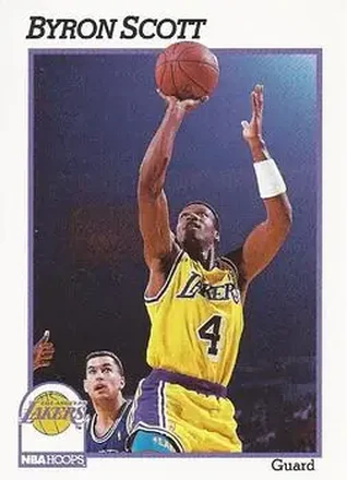 1991-92 Hoops #103 - Byron Scott - Los Angeles Lakers