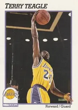 1991-92 Hoops #104 - Terry Teagle - Los Angeles Lakers