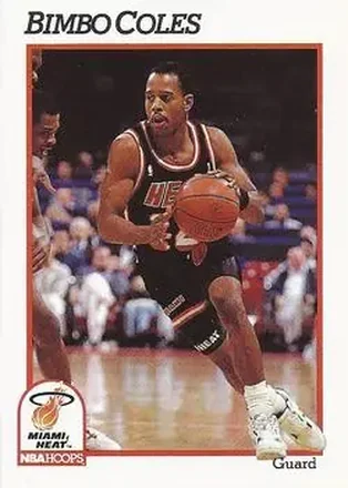1991-92 Hoops #108 - Bimbo Coles - Miami Heat