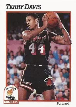 1991-92 Hoops #109 - Terry Davis - Miami Heat