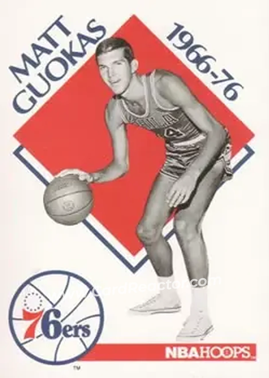 1990-91 Hoops #352 - Matt Guokas - Front