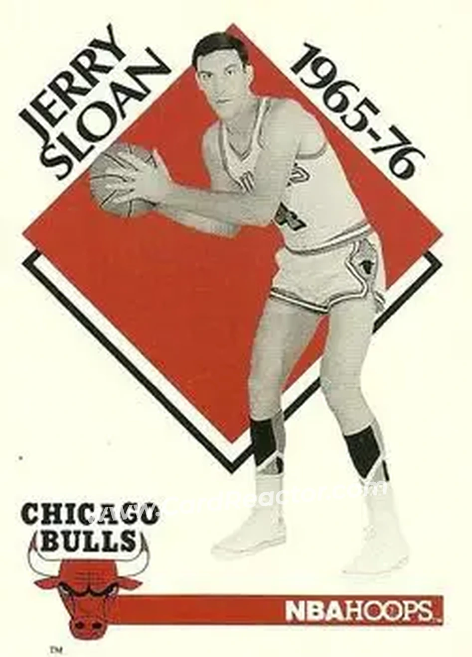 1990-91 Hoops #354 - Jerry Sloan - Front