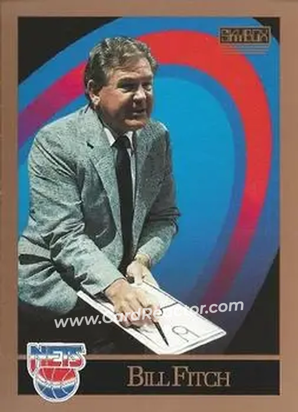 1990-91 SkyBox #317 - Bill Fitch - New Jersey Nets - Front 1990-91 SkyBox #317 - Bill Fitch - New Jersey Nets - Front