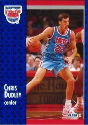 1991-92 Fleer #131 - Chris Dudley - New Jersey Nets
