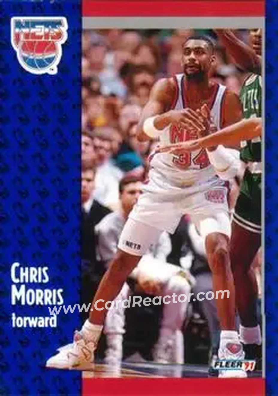 1991-92 Fleer #133 - Chris Morris - New Jersey Nets - Front