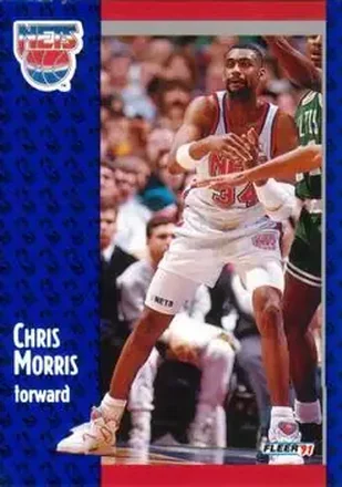 1991-92 Fleer #133 - Chris Morris - New Jersey Nets