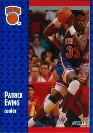 1991-92 Fleer #136 - Patrick Ewing - New York Knicks