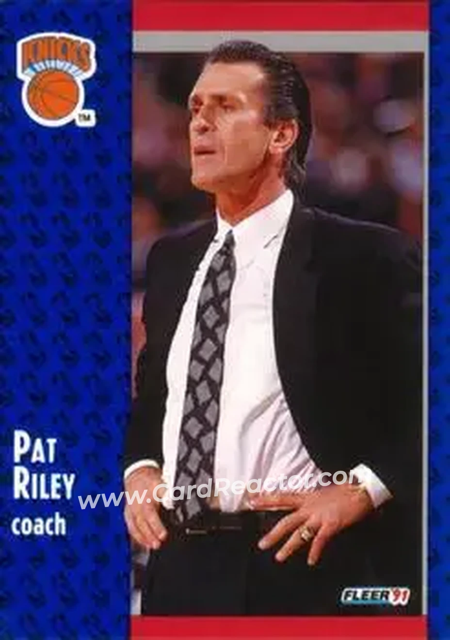 1991-92 Fleer #139 - Pat Riley - New York Knicks - Front