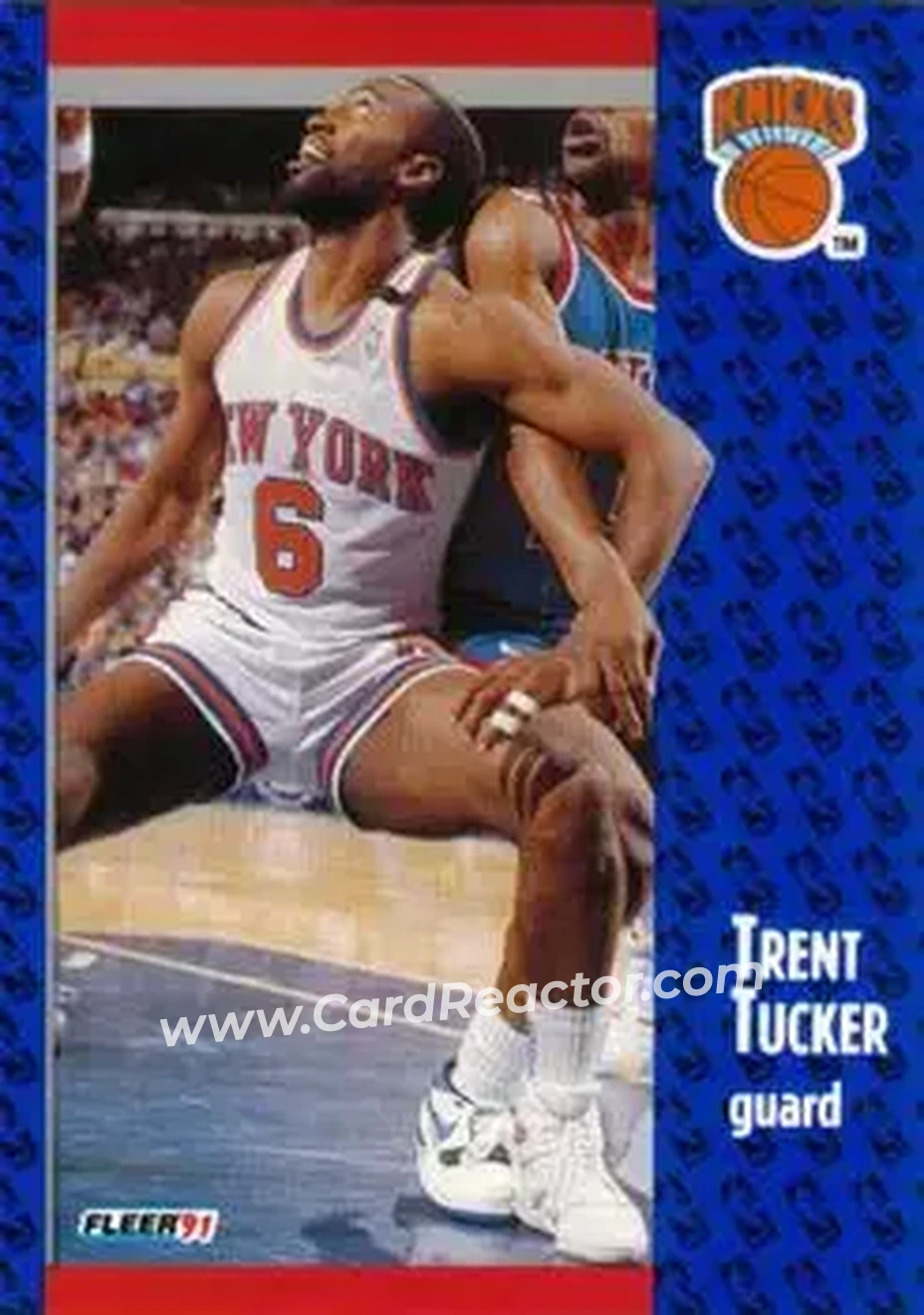 1991-92 Fleer #140 - Trent Tucker - New York Knicks - Front 1991-92 Fleer #140 - Trent Tucker - New York Knicks - Front