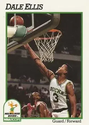 1991-92 Hoops #116 - Dale Ellis - Milwaukee Bucks
