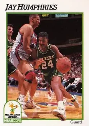 1991-92 Hoops #117 - Jay Humphries - Milwaukee Bucks