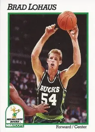 1991-92 Hoops #118 - Brad Lohaus - Milwaukee Bucks